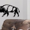 Febros Designs Metal Wall Decoration Angry Bison