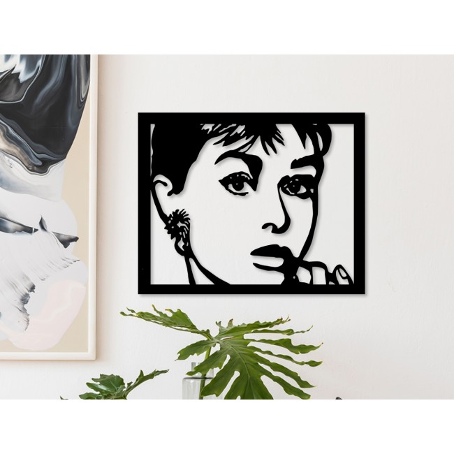 Febros Designs Metal Wall Decoration Audrey Hepburn