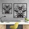 Febros Designs Metal Wall Decoration Biohazard Skull