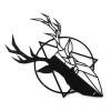 Febros Designs Metal Wall Decoration  Dark Side Of The Deer