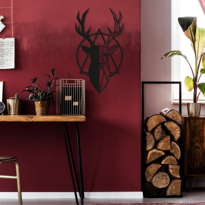 Febros Designs Metal Wall Decoration  Dark Side Of The Deer