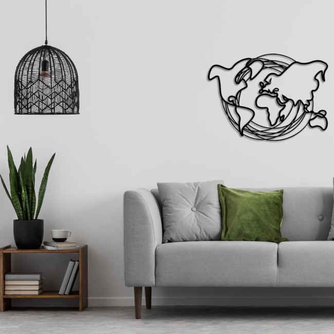 Febros Designs Metal Wall Decoration Horizontal Earth