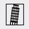 Febros Designs Metal Wall Decoration  Pisa Tower