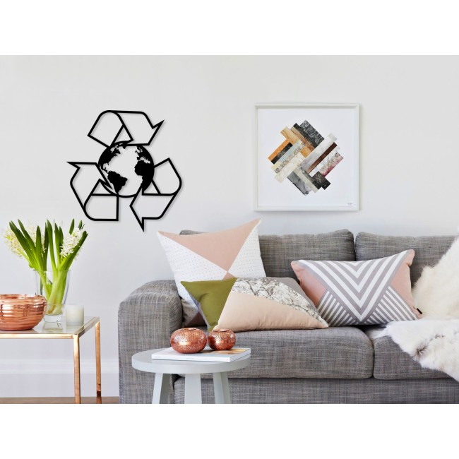 Febros Designs Metal Wall Decoration Recycling Saves the World