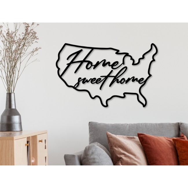 Febros Designs Metal Wall Decoration Sweet Home USA